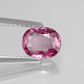 Spinello naturale rosa da 1,02 ct, taglio ovale, VVS-VS