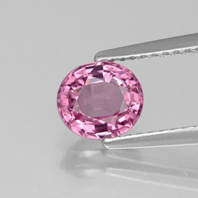 Spinello naturale rosa da 1,18 ct, taglio ovale, VVS-VS