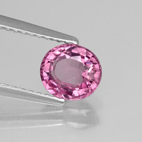 Spinello naturale rosa da 1,18 ct, taglio ovale, VVS-VS