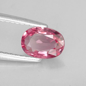 Spinello naturale rosa da 0,98 ct, taglio ovale, VVS-VS