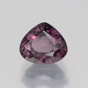Spinello naturale viola da 1,11 ct, taglio a pera, VVS