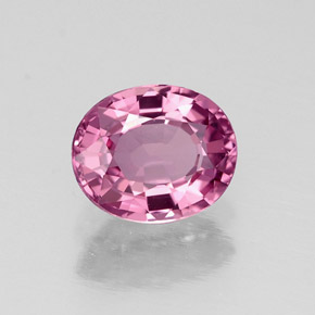 Spinello naturale rosa da 0,87 ct, taglio ovale, VVS-VS