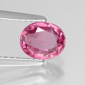 Spinello naturale rosa da 0,84 ct, taglio ovale, VVS-VS