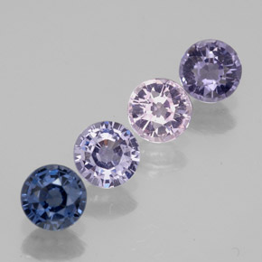Spinello naturale multicolore da 1,42 ct, taglio rotondo, VVS-VS
