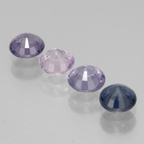 Spinello naturale multicolore da 1,42 ct, taglio rotondo, VVS-VS