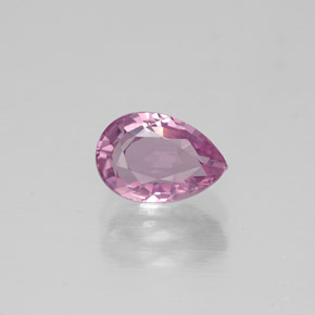 Spinello naturale rosa da 0,96 ct, taglio a pera, VVS-VS