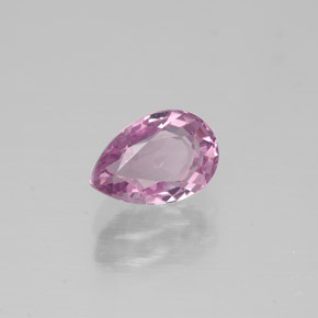 Spinello naturale rosa da 0,96 ct, taglio a pera, VVS-VS