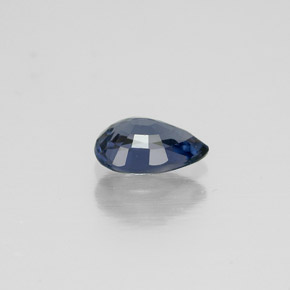 Spinello naturale blu da 0,56 ct, taglio a pera, VVS-VS