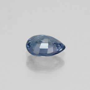 Spinello naturale blu da 0,58 ct, taglio a pera, VS
