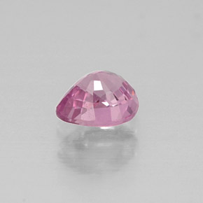 Spinello naturale rosa da 0,55 ct, taglio a pera, VVS-VS