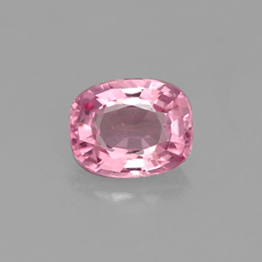 Spinello naturale rosa da 0,64 ct, taglio a cuscino, VVS-VS