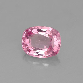 Spinello naturale rosa da 0,64 ct, taglio a cuscino, VVS-VS