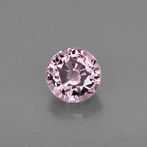 Spinello naturale rosa da 0,86 ct, taglio rotondo, VVS-VS