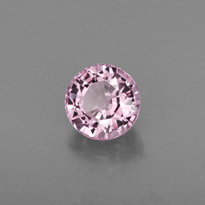 Spinello naturale rosa da 0,86 ct, taglio rotondo, VVS-VS