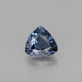 Spinello naturale blu da 0,54 ct, trillion, VS