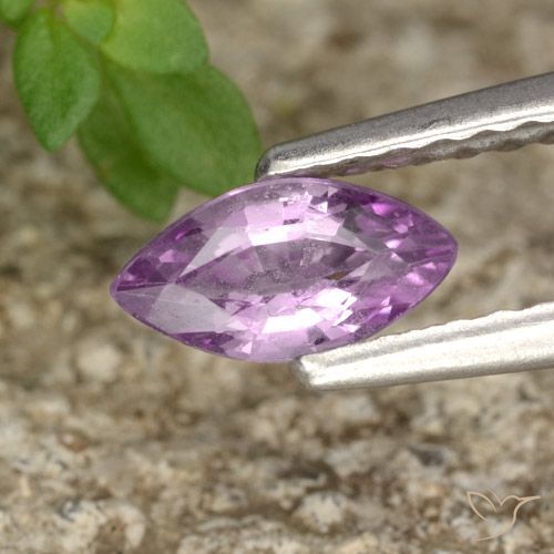 Spinello Viola violetto naturale da 0.39 ct, Taglio marquise, VVS-VS