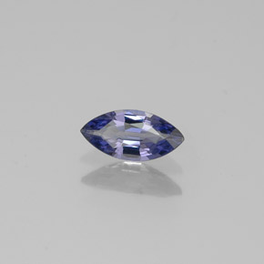 Spinello naturale blu da 0,37 ct, marchesa, VVS-VS