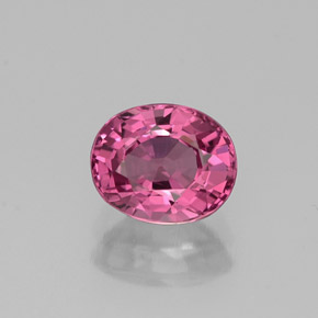 Spinello naturale rosa da 1,12 ct, taglio ovale, VVS-VS