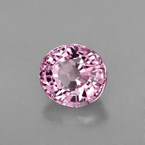 Spinello naturale rosa da 0,82 ct, taglio ovale, VVS-VS