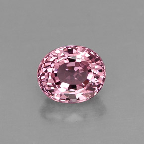 Spinello naturale rosa da 0,77 ct, taglio ovale, VS