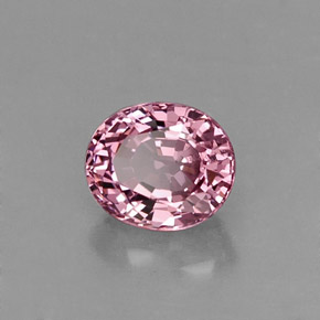 Spinello naturale rosa da 0,77 ct, taglio ovale, VS