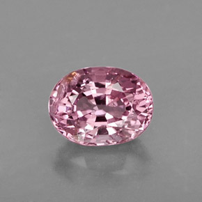 Spinello naturale rosa da 0,88 ct, taglio ovale, VS-SI