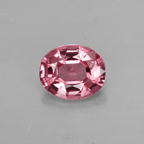 Spinello naturale rosa da 0,99 ct, taglio ovale, VVS-VS