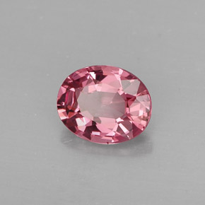 Spinello naturale rosa da 0,99 ct, taglio ovale, VVS-VS