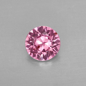 Spinello naturale rosa da 0,62 ct, taglio rotondo, SI