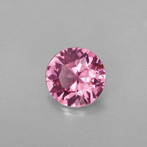 Spinello naturale rosa da 0,62 ct, taglio rotondo, SI