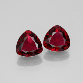 Spinello naturale rosso da  ct, trillion, VVS-VS
