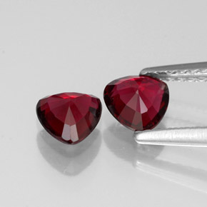 Spinello naturale rosso da  ct, trillion, VVS-VS