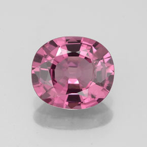 Spinello naturale rosa da 1,51 ct, taglio a cuscino, VS