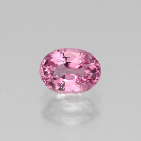 Spinello naturale rosa da 0,73 ct, taglio ovale, VVS