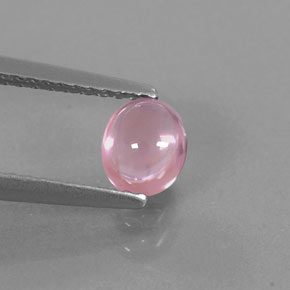 Spinello naturale rosa da 0,64 ct, taglio ovale, trasparente