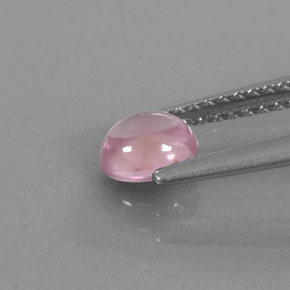 Spinello naturale rosa da 0,64 ct, taglio ovale, trasparente