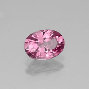 Spinello naturale rosa da 0,81 ct, taglio ovale, VVS