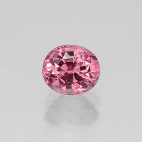 Spinello naturale rosa da 0,89 ct, taglio ovale, VS