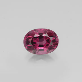 Spinello naturale rosa da 0,87 ct, taglio ovale, VVS