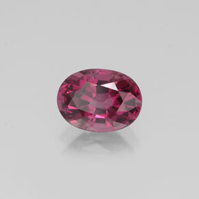Spinello naturale rosa da 0,87 ct, taglio ovale, VVS