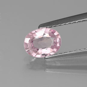 Spinello naturale rosa da 0,73 ct, taglio ovale, VVS-VS