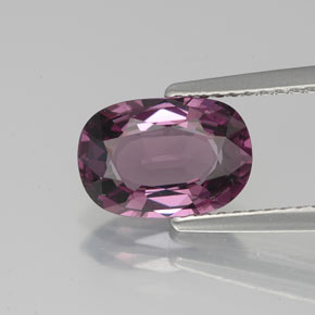 Spinello naturale viola da 2,01 ct, taglio a cuscino, VVS-VS