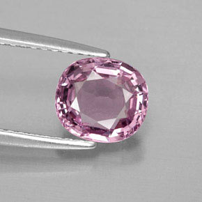 Spinello naturale rosa da 1,78 ct, taglio a cuscino, VS