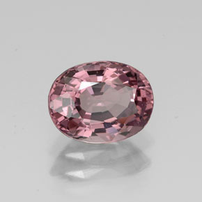Spinello naturale rosa da 1,77 ct, taglio ovale, VVS