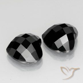 Gemme di Spinello Nero naturale da 14.51 ct, Cuore, Opaco