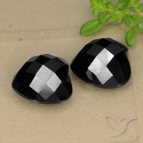 Gemme di Spinello Nero naturale da 14.59 ct, Cuore, Opaco