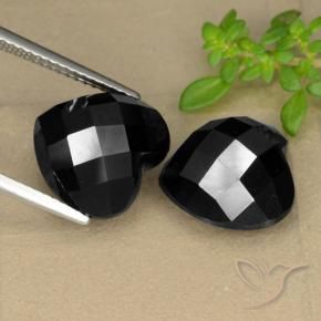 Gemme di Spinello Nero naturale da 14.59 ct, Cuore, Opaco