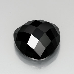 Spinello naturale nero da 11,46 ct, trillion, opaco