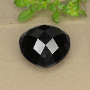 Spinello naturale nero da 11,29 ct, trillion, opaco