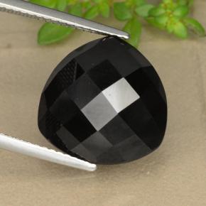 Spinello naturale nero da 11,01 ct, trillion, opaco